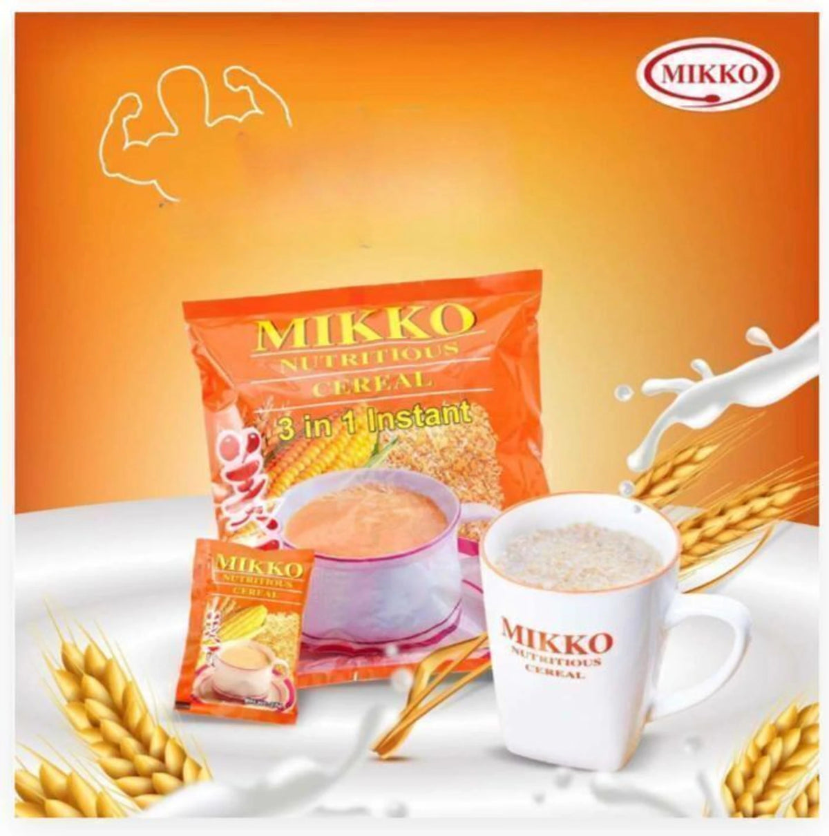 Mikko 3-in-1 Instant Nutritious Cereal - 4 sachets
